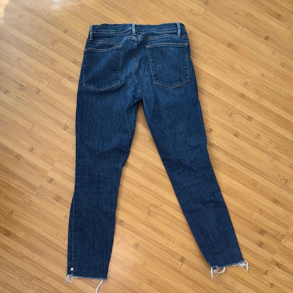 FRAME Dark Blue Distressed Le High Skinny Jeans - Picture 3 of 3